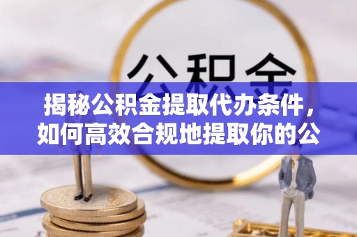 洞口揭秘公积金提取代办条件，如何高效合规地提取你的公积金