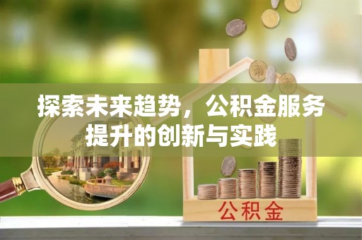 洞口探索未来趋势，公积金服务提升的创新与实践