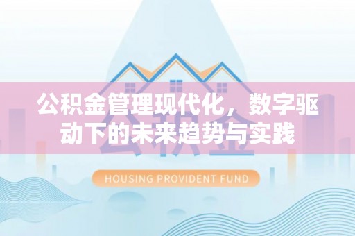 洞口公积金管理现代化，数字驱动下的未来趋势与实践