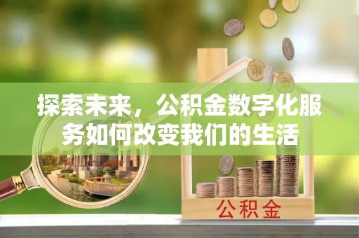 洞口探索未来，公积金数字化服务如何改变我们的生活