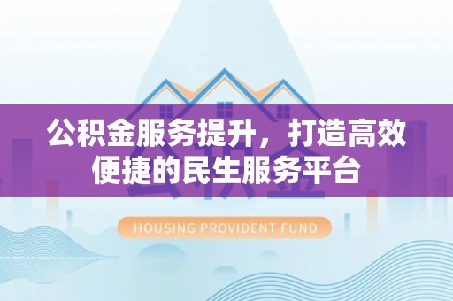 洞口公积金服务提升，打造高效便捷的民生服务平台