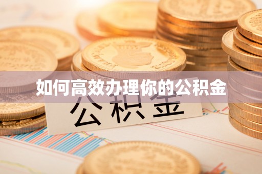 洞口如何高效办理你的公积金