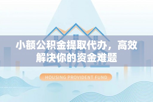 洞口小额公积金提取代办，高效解决你的资金难题