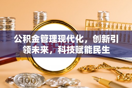 洞口公积金管理现代化，创新引领未来，科技赋能民生