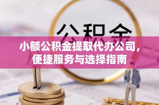 洞口小额公积金提取代办公司，便捷服务与选择指南