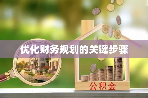 洞口优化财务规划的关键步骤