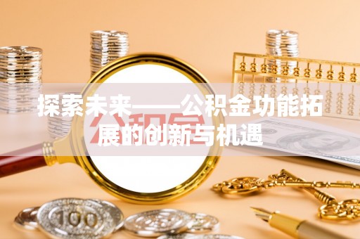 洞口探索未来——公积金功能拓展的创新与机遇