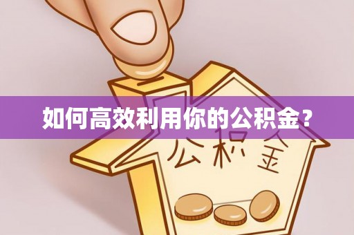 洞口如何高效利用你的公积金？