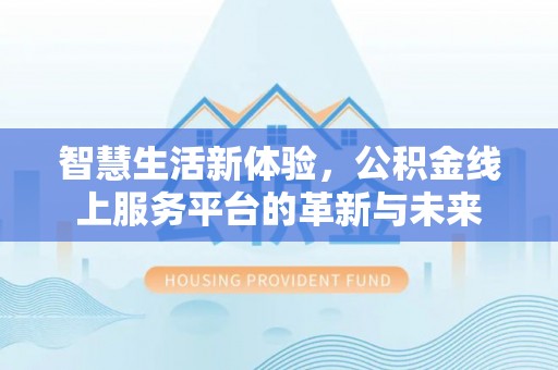 洞口智慧生活新体验，公积金线上服务平台的革新与未来