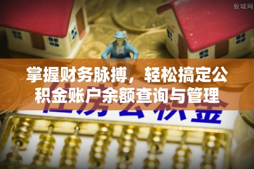 洞口掌握财务脉搏，轻松搞定公积金账户余额查询与管理